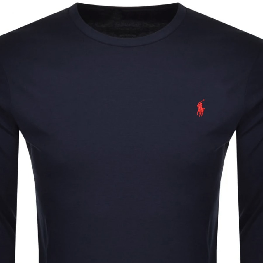 Alternative Image for ProductRalph Lauren Long Sleeved T Shirt Navy2